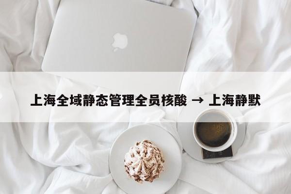 上海全域静态管理全员核酸 → 上海静默