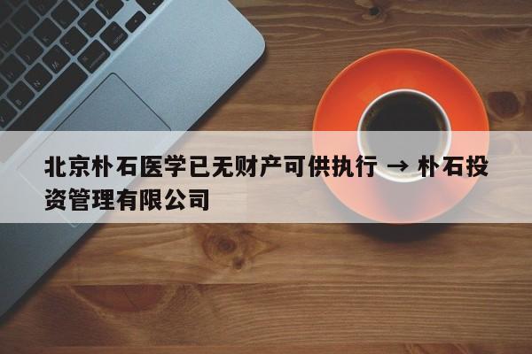 北京朴石医学已无财产可供执行 → 朴石投资管理有限公司